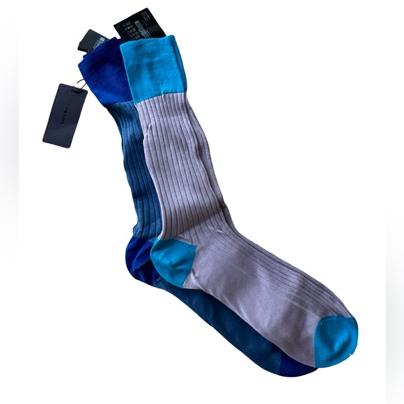 Prada Other - Set of 2 Superfine Cotton Prada Men’s Socks Size 12